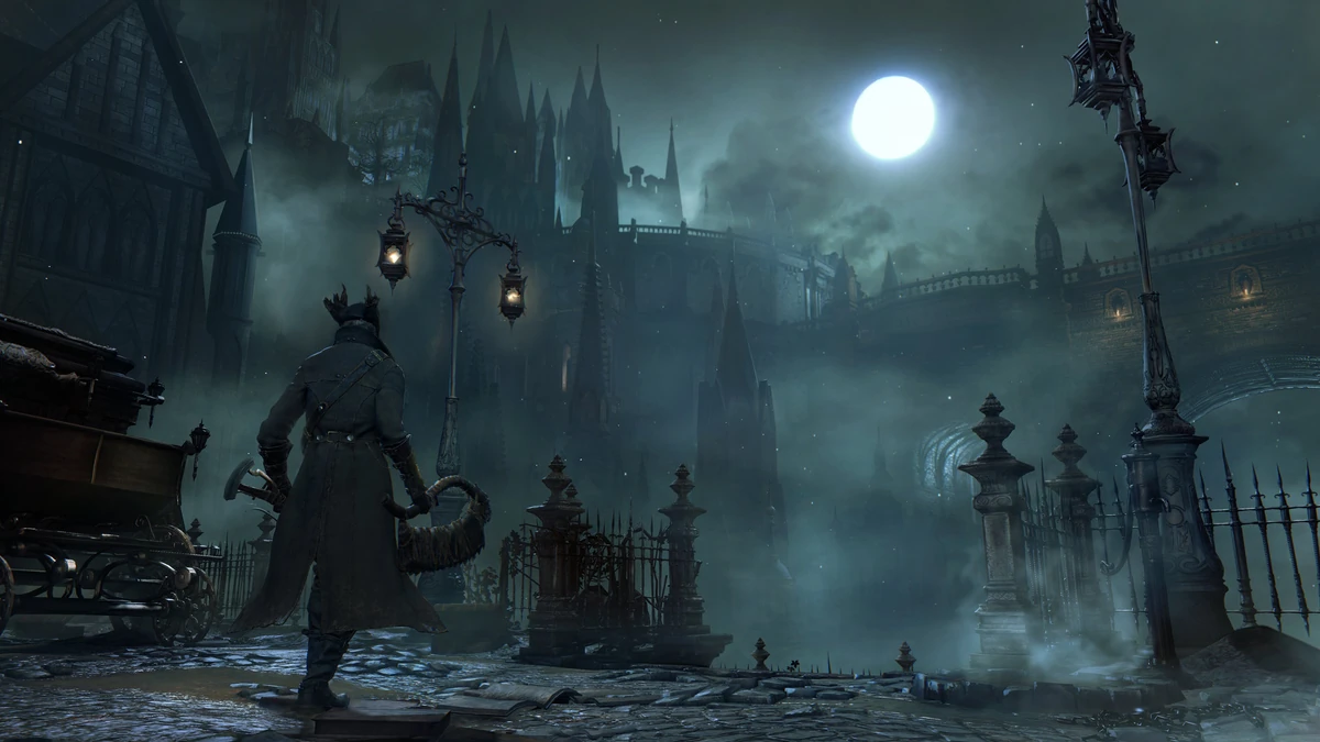 yharnam-arquitetura-gotica-noite-da-cacada-bloodborne