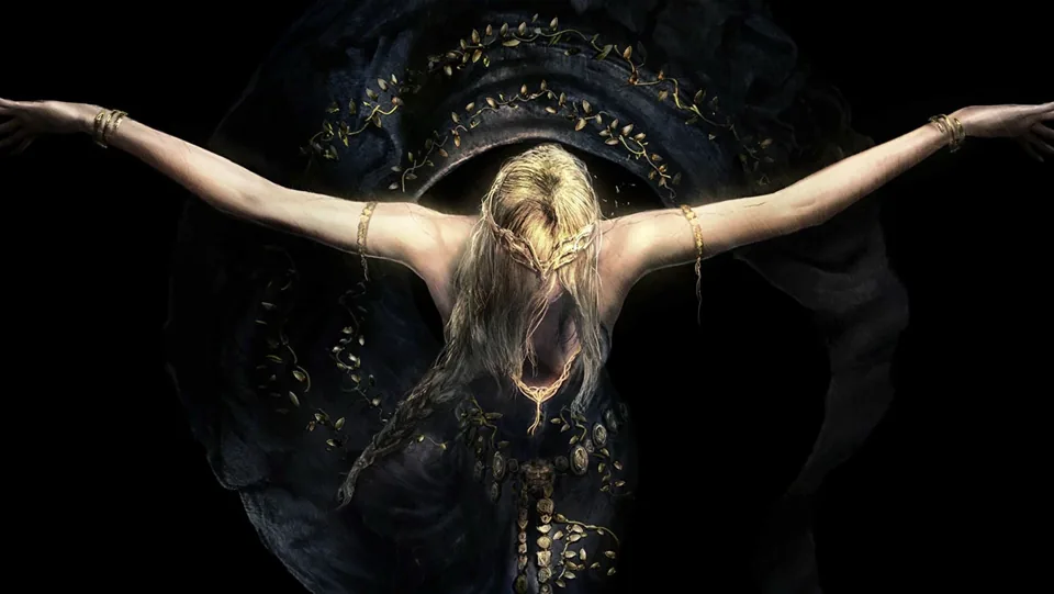 Ilustração artística e serena da Rainha Marika, a Eterna
