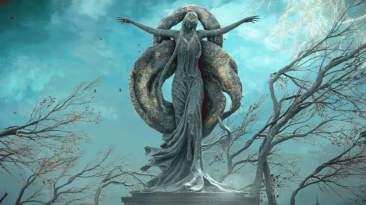 marika estatua fraturada finais elden ring
