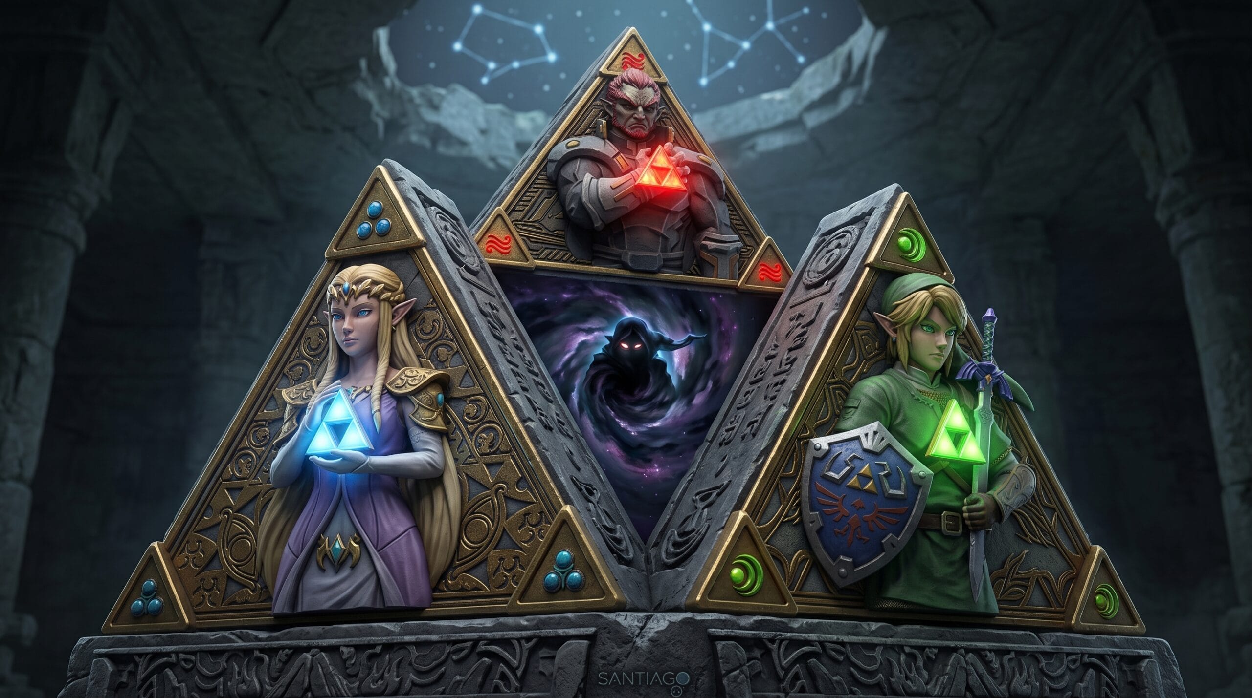 Zelda Ocarina of Time: Lore e as 3 Linhas Temporais 5 triforce zelda ocarina of time