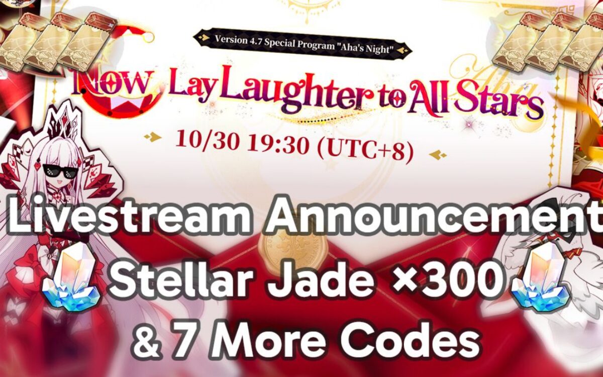 Códigos Honkai Star Rail: transmissão 4.7 oferece 300 Stellar Jade e mais até sábado 1 Jogador resgatando códigos de transmissão de Honkai Star Rail no site hsr.hoyoverse.com, mostrando recompensas de Stellar Jade e itens