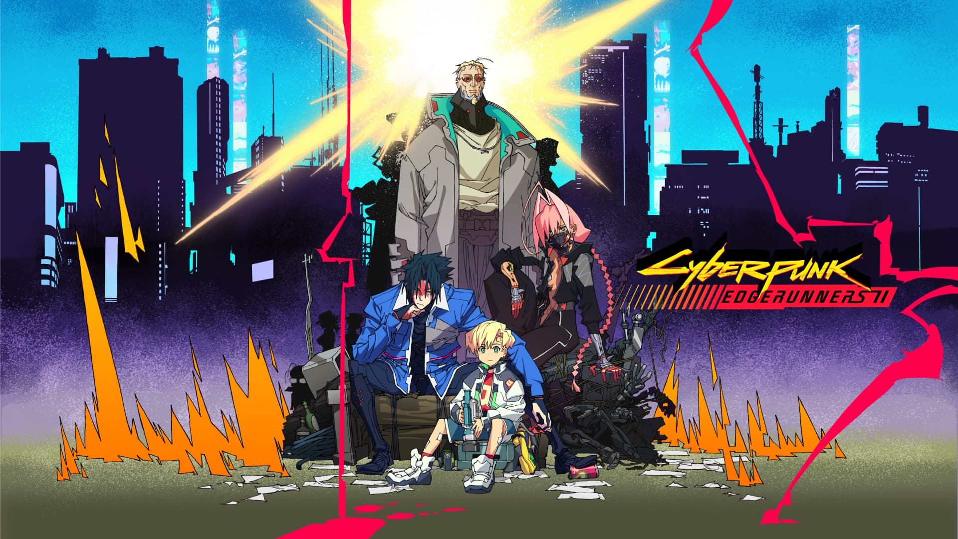 Hideo Kojima dublando o personagem Hideyoshi Oshima para a animação Cyberpunk Mercenários 2