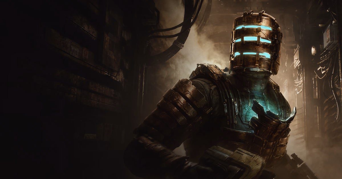 Imagem representativa do Dead Space Remake com destaque para o mod Ishimura Patch durante a travagem visual antes e depois da correção