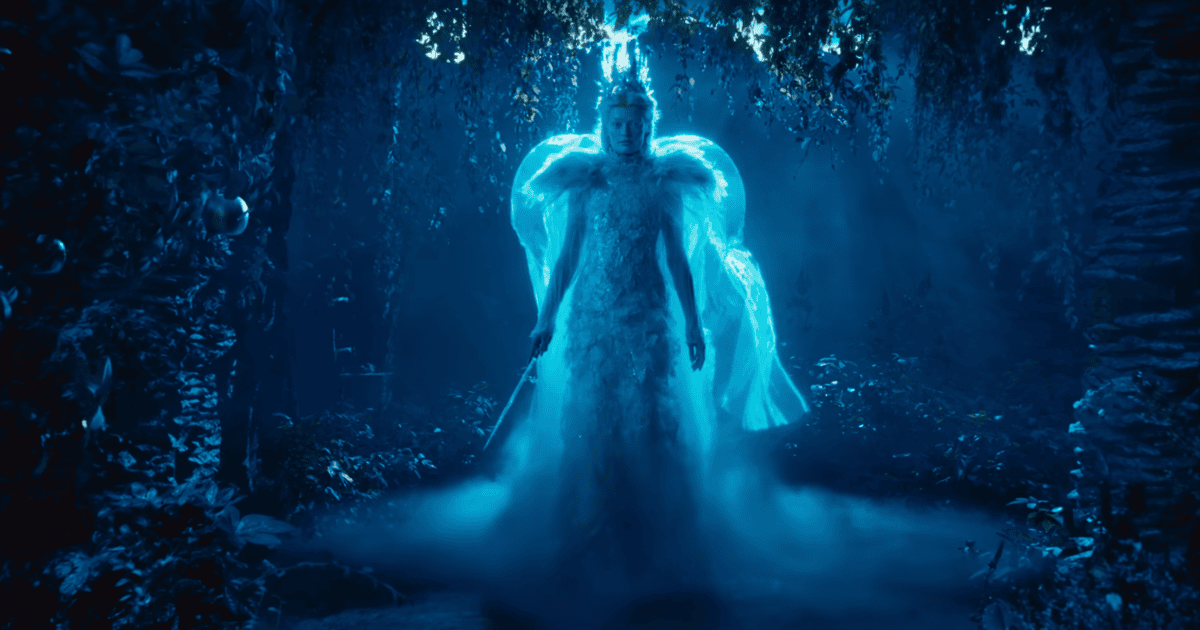 Cena cinematográfica destacando o universo fantástico de Nárnia da Netflix