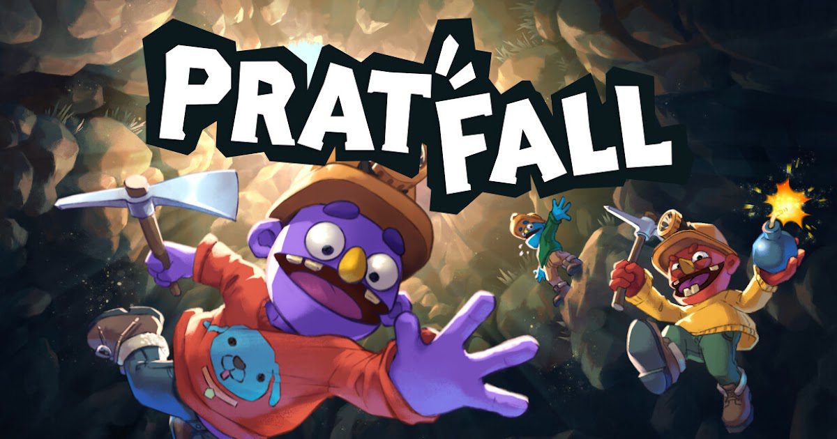 Pratfall chega ao Nintendo Switch 2 no início de 2027 com caos cooperativo subterrâneo 1 Captura de tela de Pratfall mostrando personagens escavando cavernas coloridas com ferramentas variadas em modo cooperativo no Nintendo Switch 2